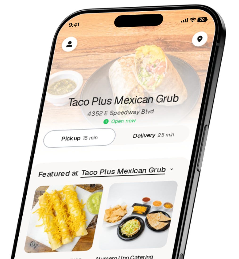 Taco Plus Mexican Grub app preview