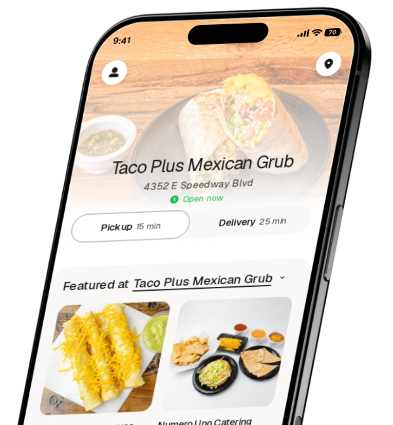 Taco Plus Mexican Grub app preview