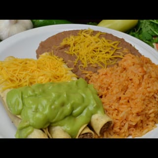 #4 Rolled Tacos Combo Plate